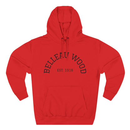 Three-Panel Fleece Hoodie- BELLEAU WOOD Est. 1918