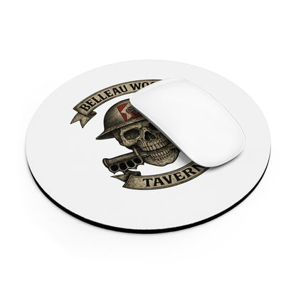 Custom Skull Graphic Mouse Pad - Belleau Wood Tavern Design