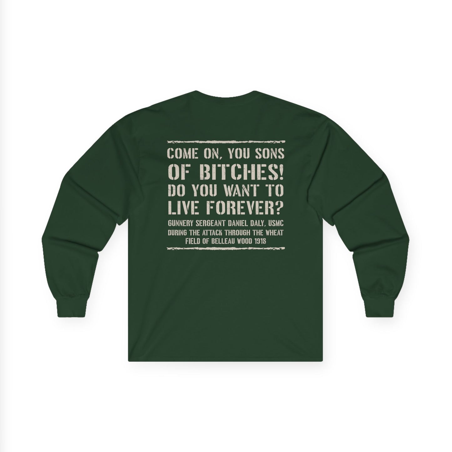 Skull Dagger- Sons of Bitches -Belleau Wood Tavern Long Sleeve Tee