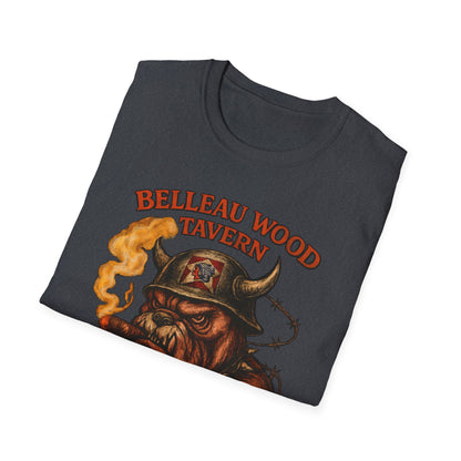 BELLEAU WOOD TAVERN Devil Dog USMC Unisex Softstyle T-Shirt, Vintage Graphic Tee