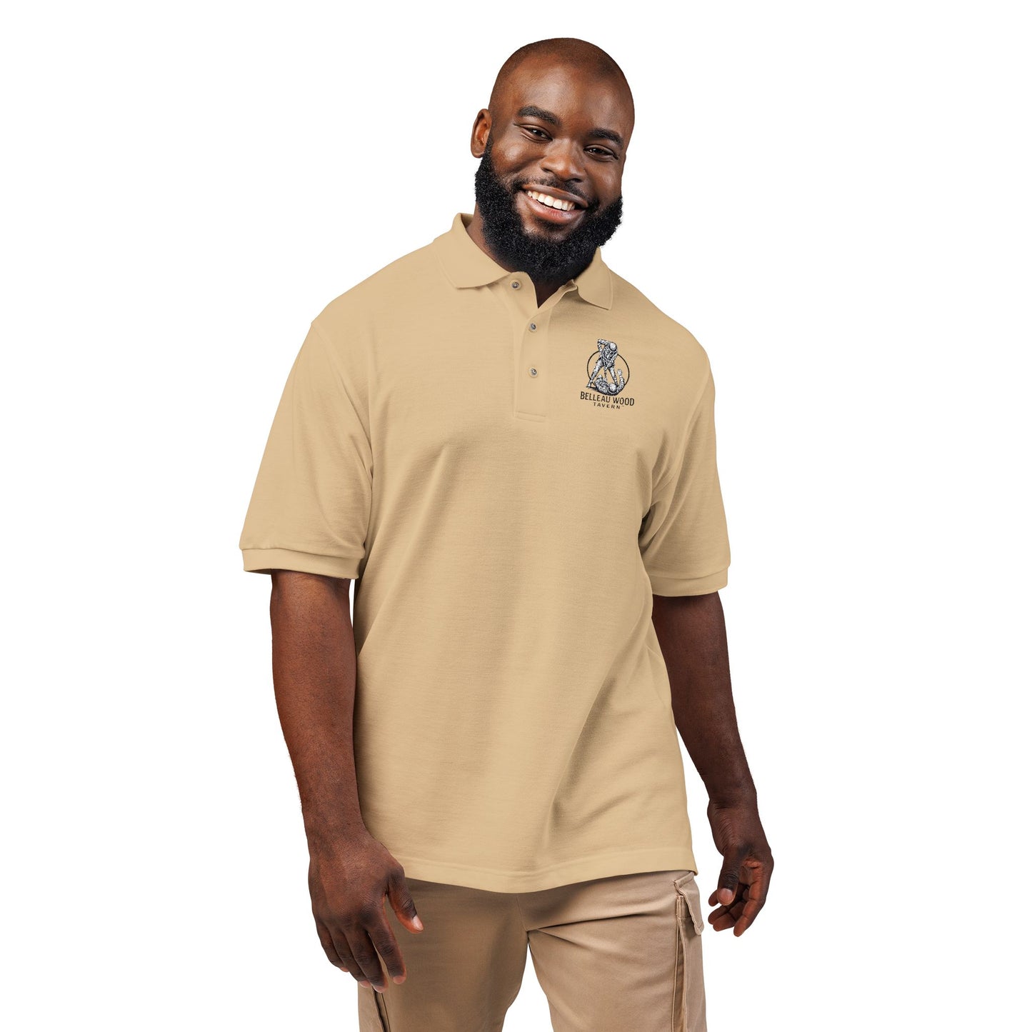 Belleau Wood Tavern USMC Bayoneting The Hun  Unisex Polo Shirt