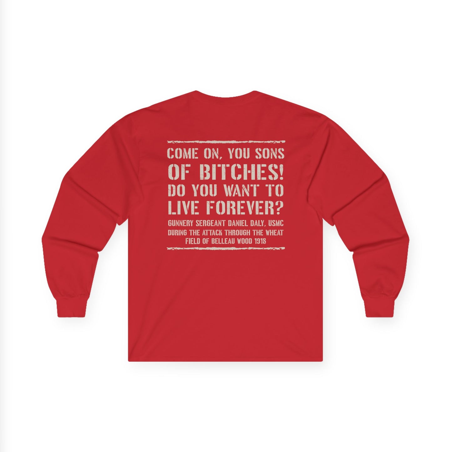 Skull Dagger- Sons of Bitches -Belleau Wood Tavern Long Sleeve Tee