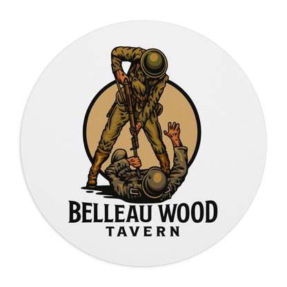 Vintage Belleau Wood Marine Bayonet Military Mouse Pad - Belleau Wood Tavern Design