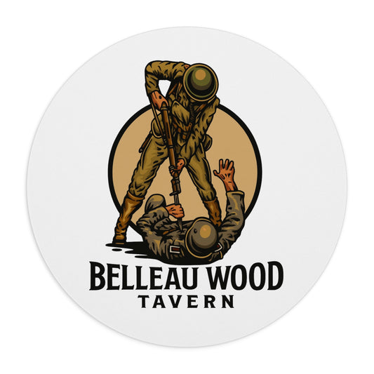 Vintage Belleau Wood Marine Bayonet Military Mouse Pad - Belleau Wood Tavern Design