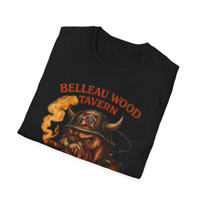 BELLEAU WOOD TAVERN Devil Dog USMC Unisex Softstyle T-Shirt, Vintage Graphic Tee