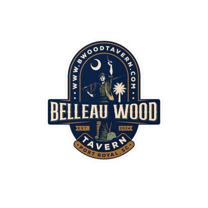 Belleau Wood Tavern Design, Vinyl Decal Stickers, Laptop Decals, Car Stickers