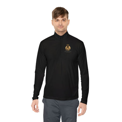 Belleau Wood Tavern Skull on Back  Military Quarter-Zip Pullover, Unisex Apparel