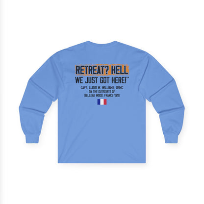 Bulldog - Retreat HELL Belleau Wood Tavern Long Sleeve Tee