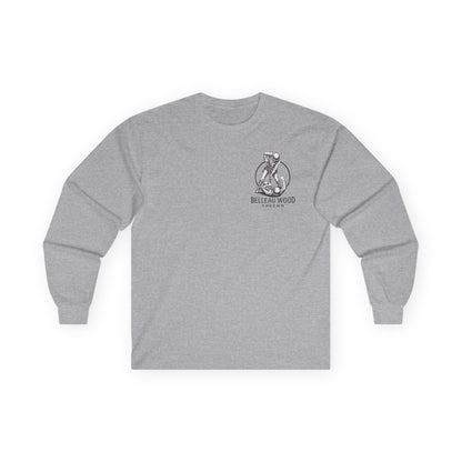 Beer Flag (Back) -Belleau Wood Tavern Long Sleeve Tee - Unisex Ultra Cotton Shirt