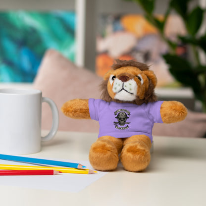 Personalized Stuffed Animal with Belleau Wood Skull T-Shirt Design