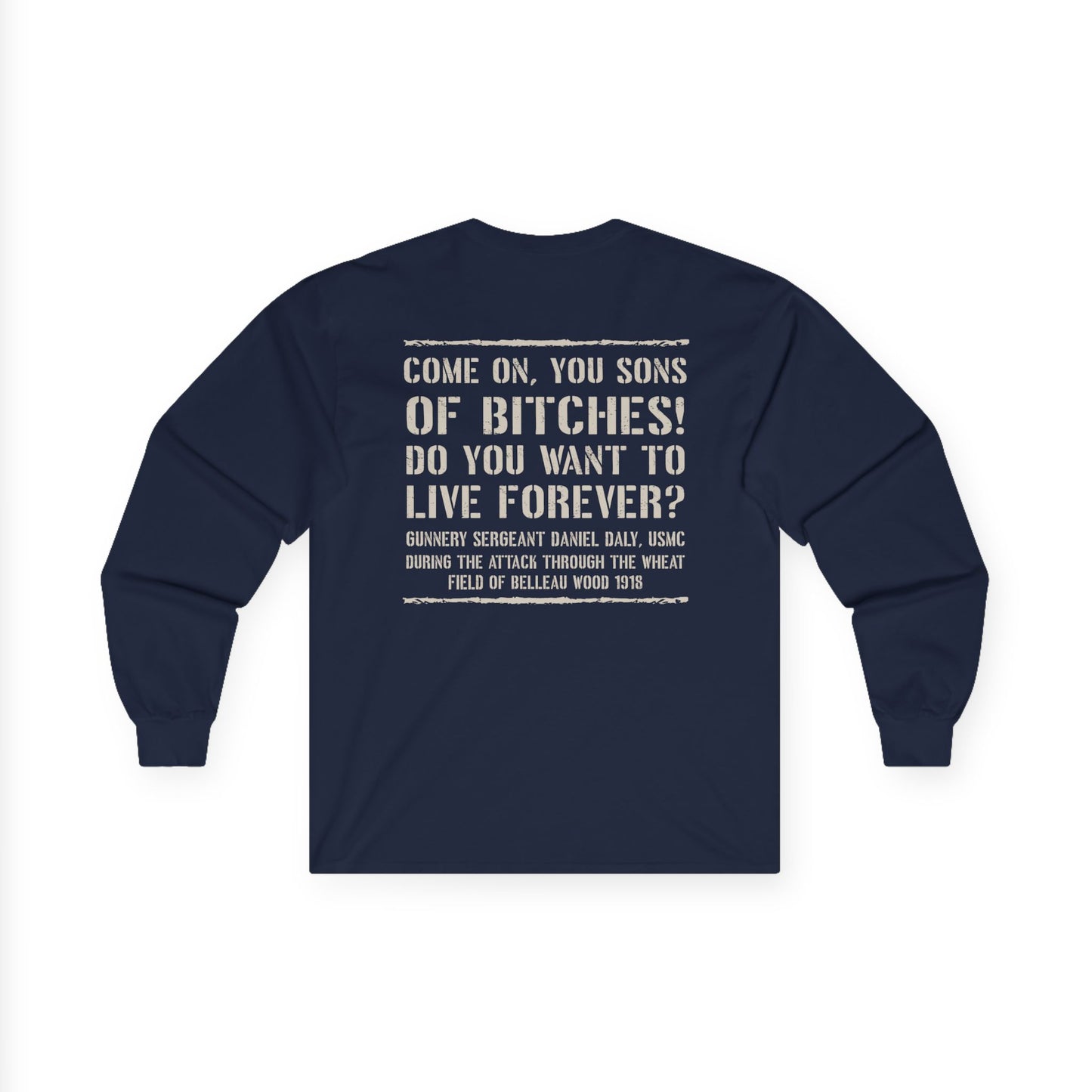 Skull Dagger- Sons of Bitches -Belleau Wood Tavern Long Sleeve Tee