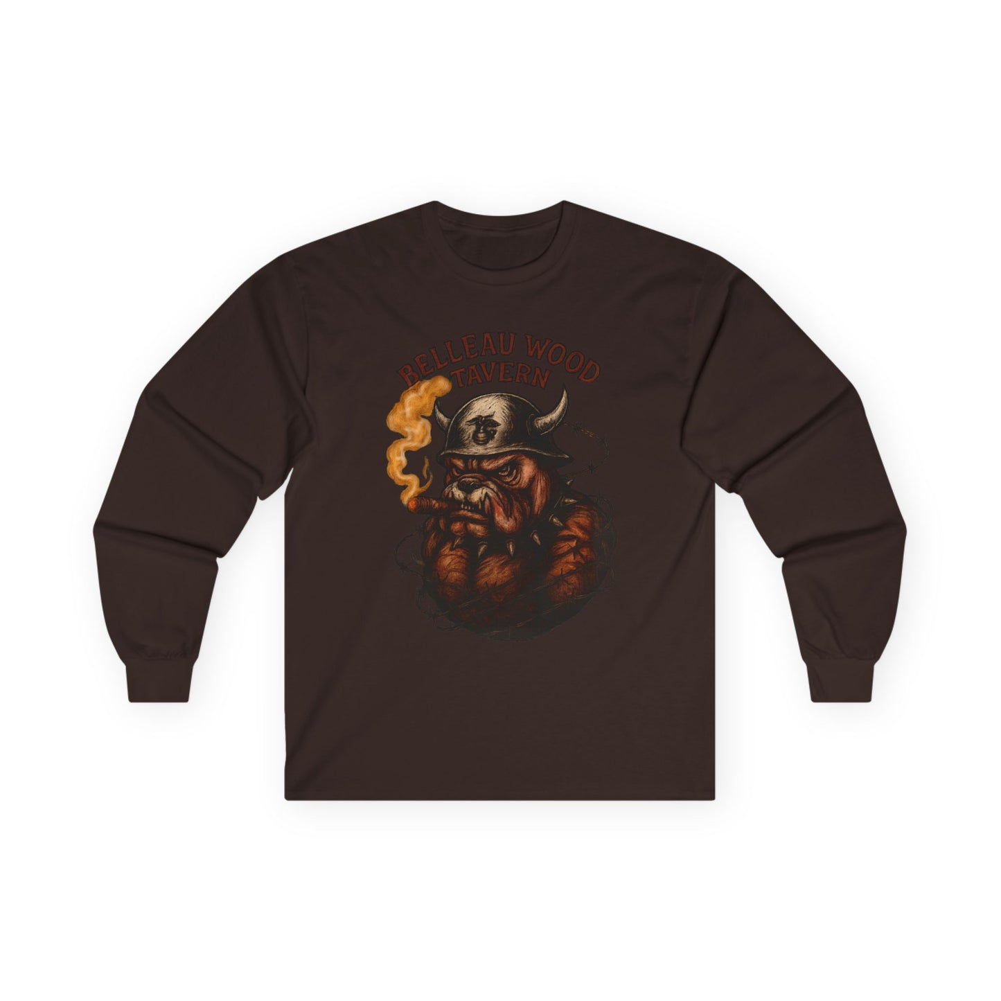 Bulldog - Retreat HELL Belleau Wood Tavern Long Sleeve Tee