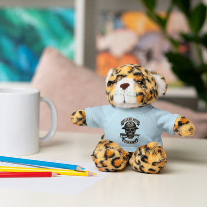 Personalized Stuffed Animal with Belleau Wood Skull T-Shirt Design