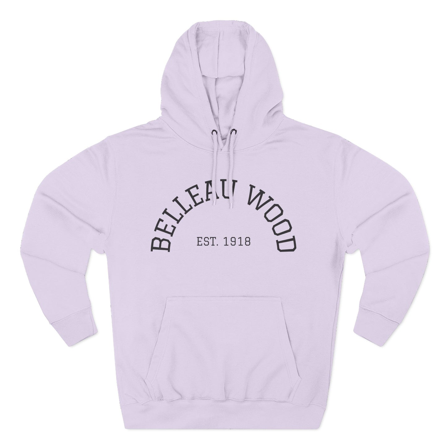 Three-Panel Fleece Hoodie- BELLEAU WOOD Est. 1918