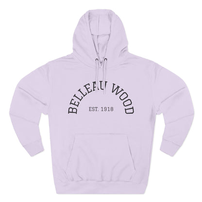Three-Panel Fleece Hoodie- BELLEAU WOOD Est. 1918
