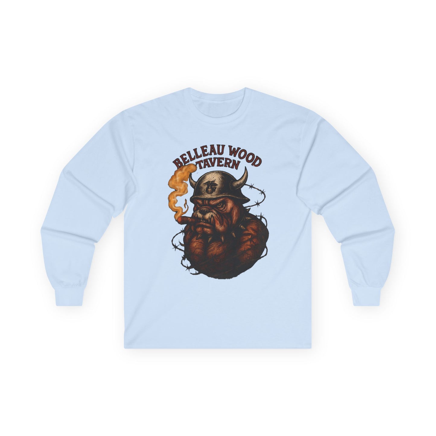 Bulldog - Retreat HELL Belleau Wood Tavern Long Sleeve Tee