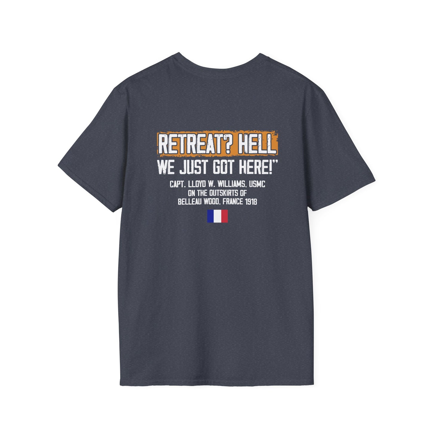 Belleau Wood - Iron Mike Logo — “RETREAT? HELL WE JUST GOT HERE”