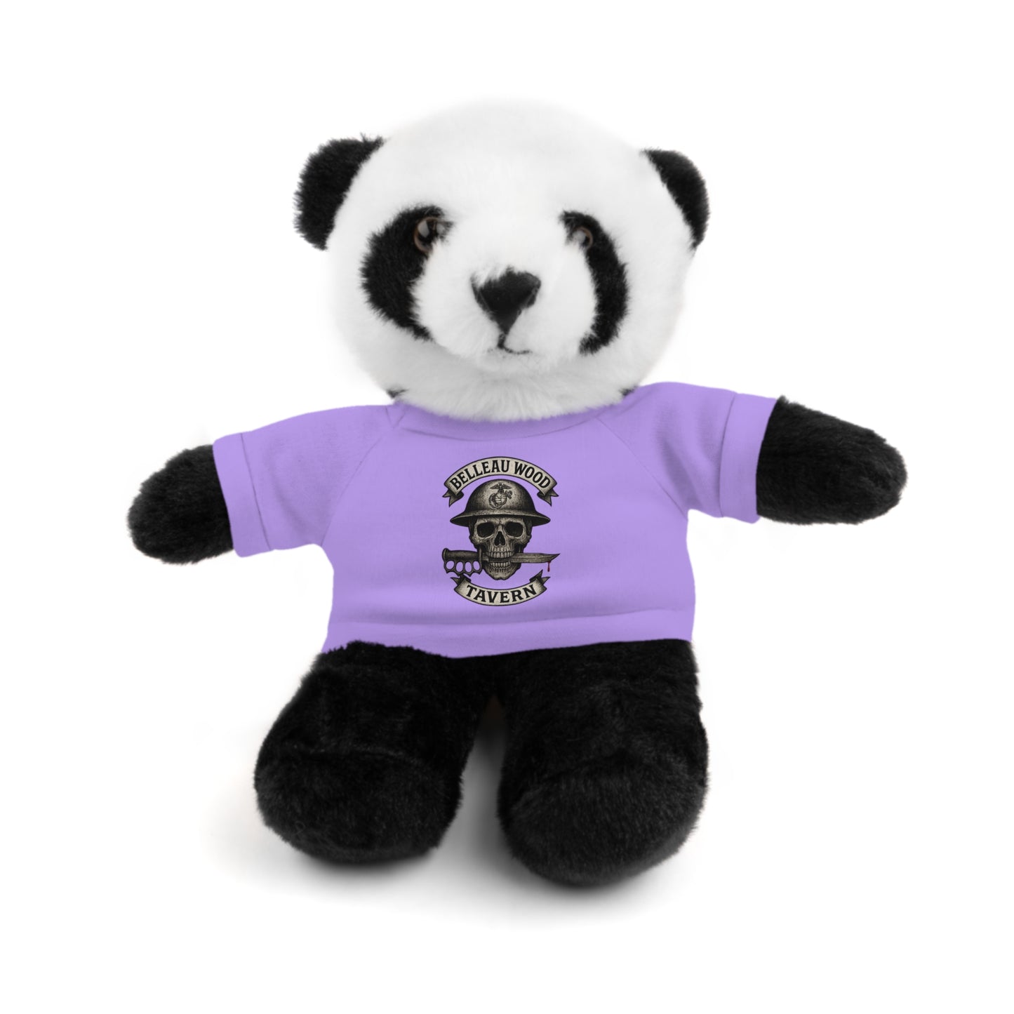 Personalized Stuffed Animal with Belleau Wood Skull T-Shirt Design