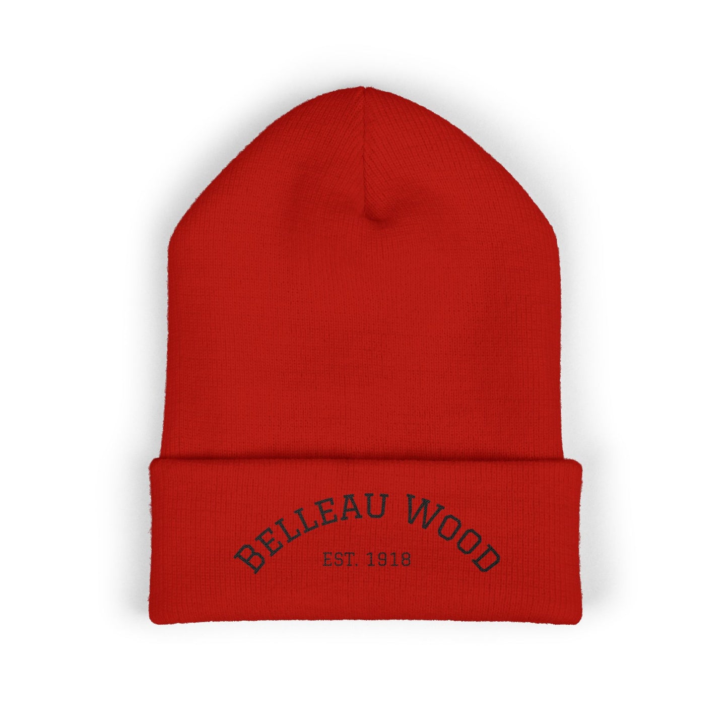 Belleau Wood Classic Cuffed Beanie - Embroidered Winter Hat