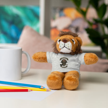 Personalized Stuffed Animal with Belleau Wood Skull T-Shirt Design