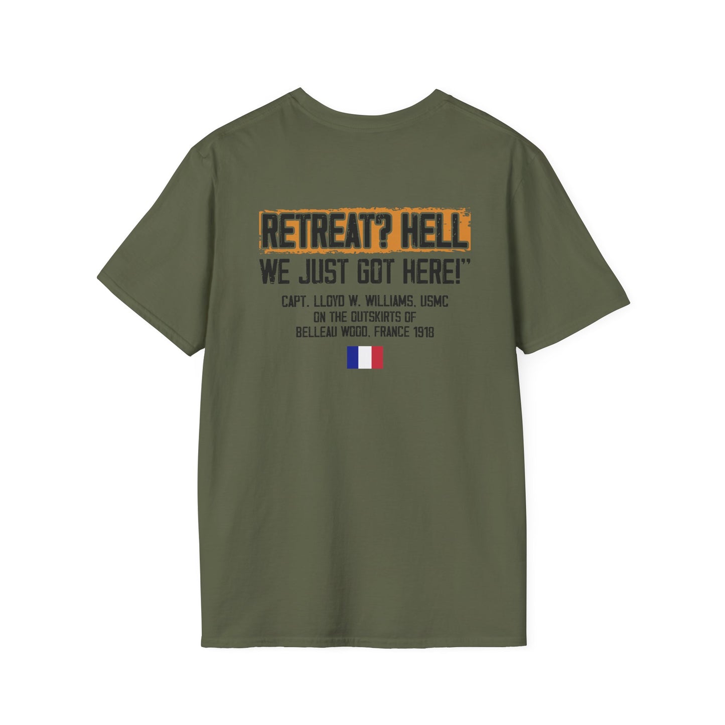 Belleau Wood - Iron Mike Logo — “RETREAT? HELL WE JUST GOT HERE”