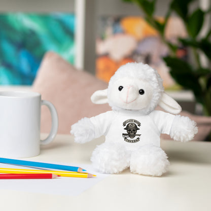 Personalized Stuffed Animal with Belleau Wood Skull T-Shirt Design