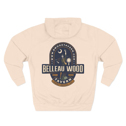 Three-Panel Fleece Hoodie- BELLEAU WOOD Est. 1918