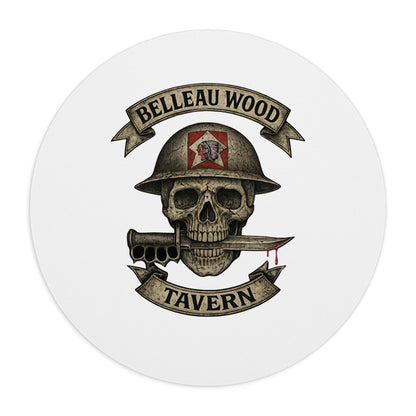 Custom Skull Graphic Mouse Pad - Belleau Wood Tavern Design