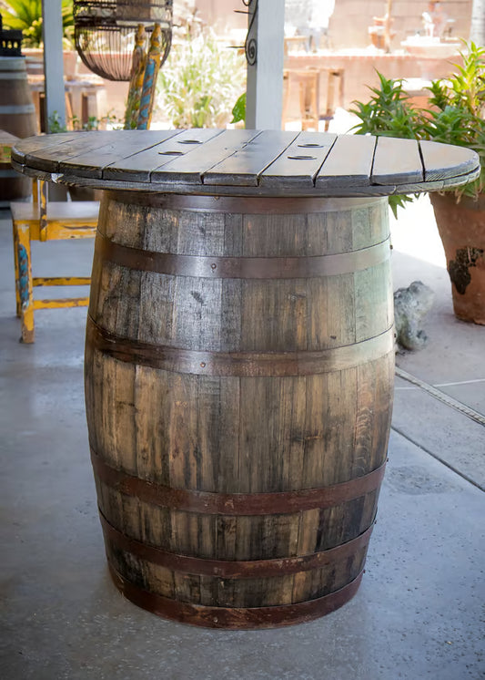 Wine Barrel Table Sponsor