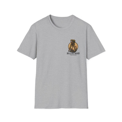 Tears of Our Enemies Graphic T-Shirt — Belleau Wood Tavern Logo Front
