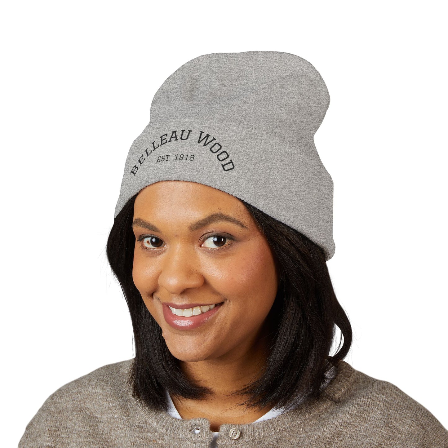 Belleau Wood Classic Cuffed Beanie - Embroidered Winter Hat