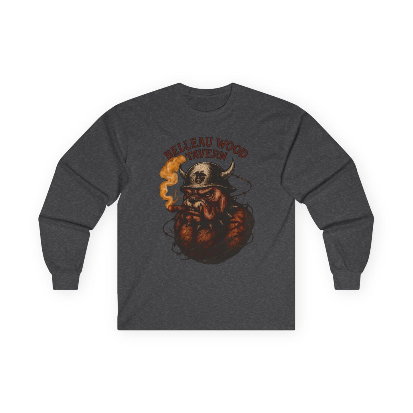 Bulldog - Retreat HELL Belleau Wood Tavern Long Sleeve Tee