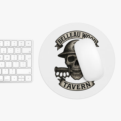 Custom Skull Graphic Mouse Pad - Belleau Wood Tavern Design