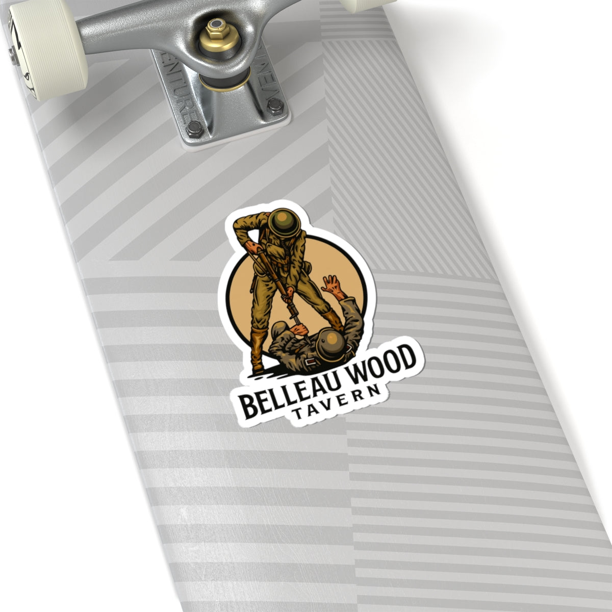 Vintage Military Kiss-Cut Stickers | Belleau Wood Tavern | Laptop Accessories