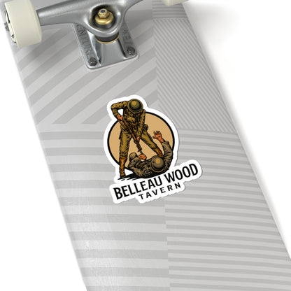 Vintage Military Kiss-Cut Stickers | Belleau Wood Tavern | Laptop Accessories