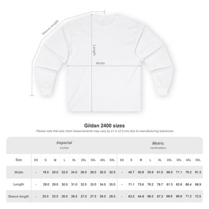Skull Trench Knife (Back) -Belleau Wood Tavern Long Sleeve Tee - Unisex Ultra Cotton Shirt