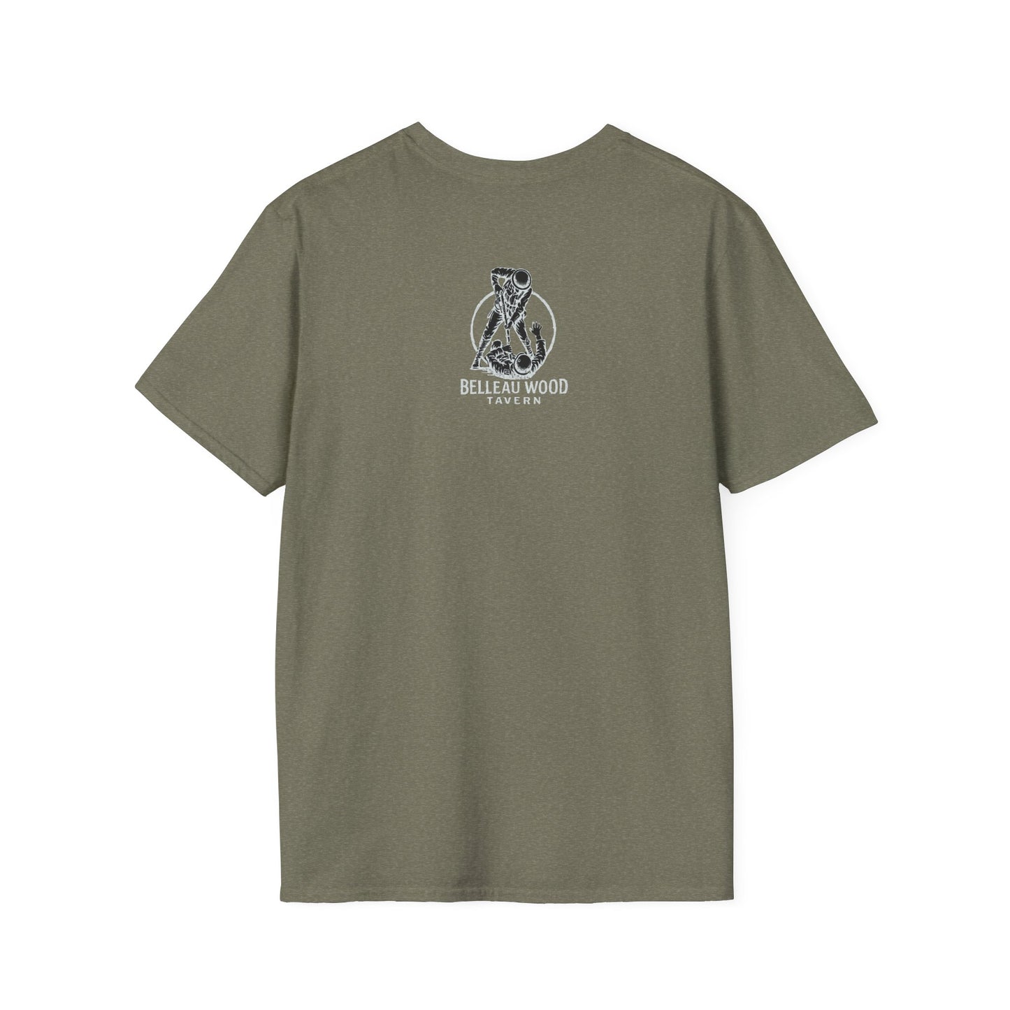 BELLEAU WOOD TAVERN Devil Dog USMC Unisex Softstyle T-Shirt, Vintage Graphic Tee