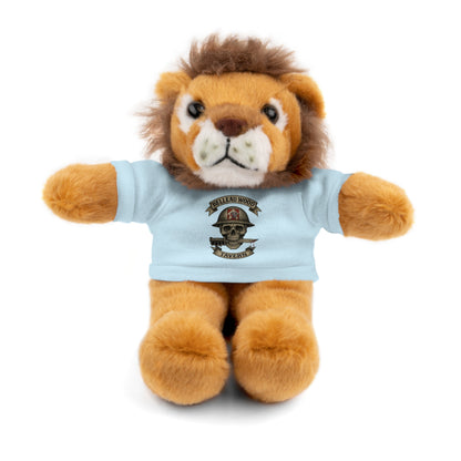 Personalized Stuffed Animal with Belleau Wood Skull T-Shirt Design