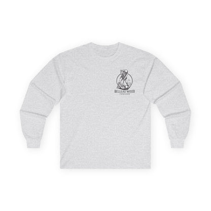 Beer Flag (Back) -Belleau Wood Tavern Long Sleeve Tee - Unisex Ultra Cotton Shirt