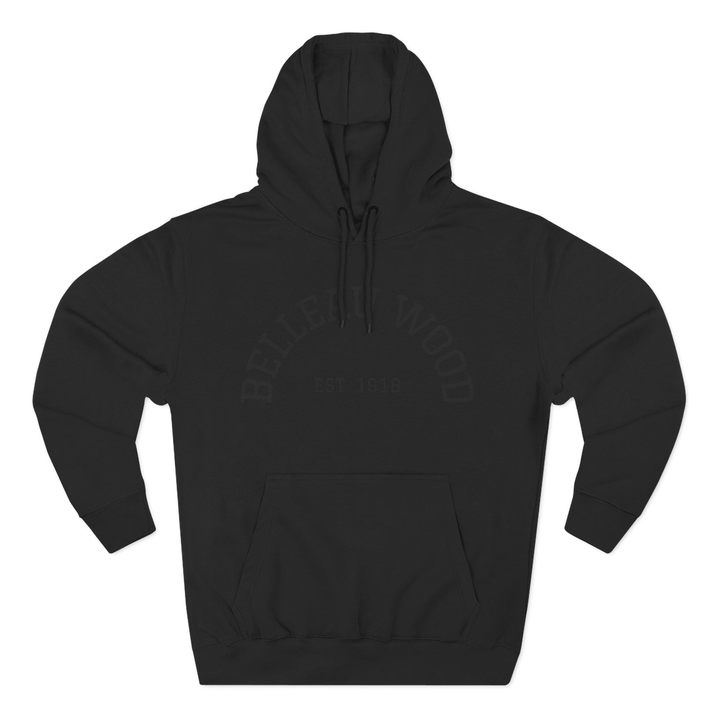 Three-Panel Fleece Hoodie- BELLEAU WOOD Est. 1918
