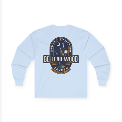 Iron Mike (Back) -Belleau Wood Tavern Long Sleeve Tee - Unisex Ultra Cotton Shirt