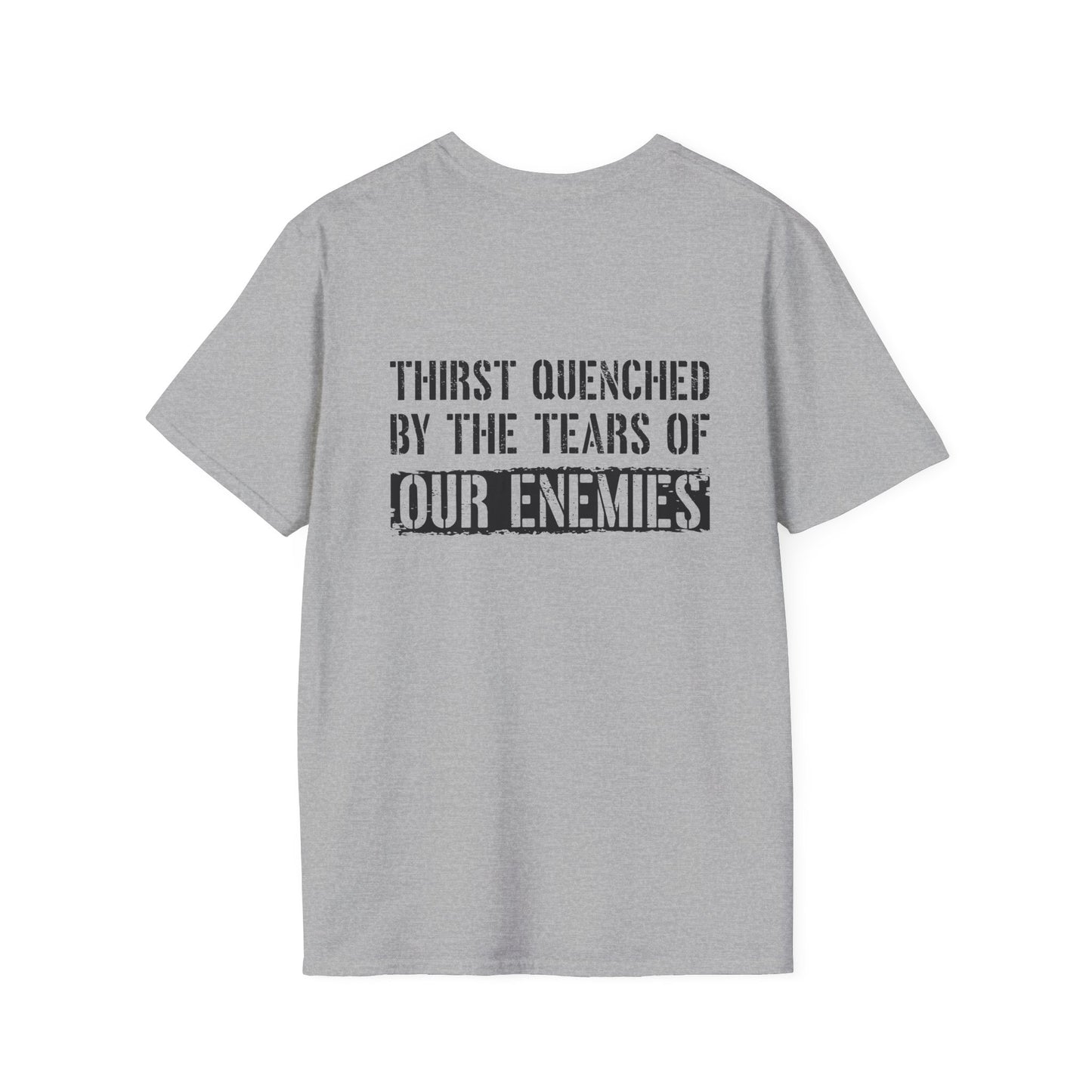 Tears of Our Enemies Graphic T-Shirt — Belleau Wood Tavern Logo Front
