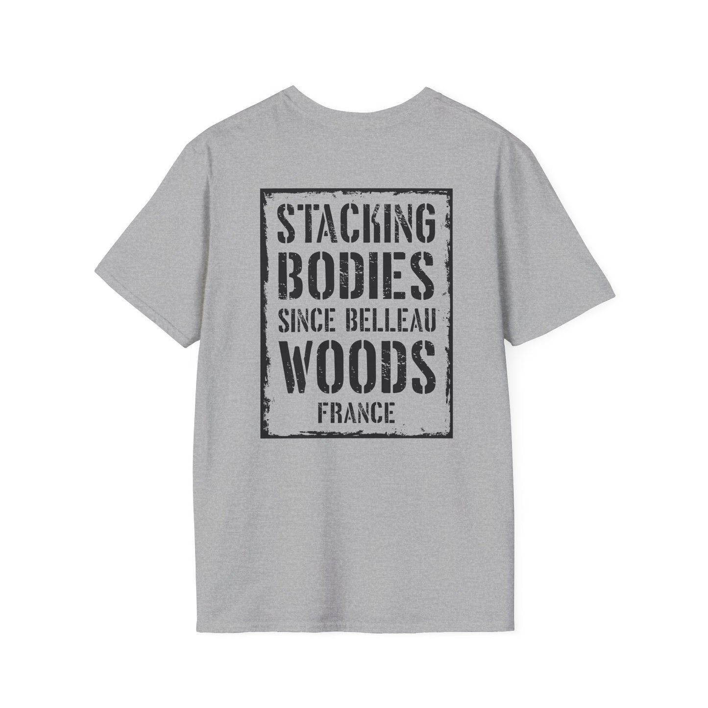 Belleau Wood Tavern – Wheat & Poppies Wreath Tee Stacking Bodies