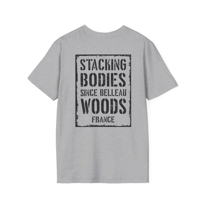 Belleau Wood Tavern – Wheat & Poppies Wreath Tee Stacking Bodies