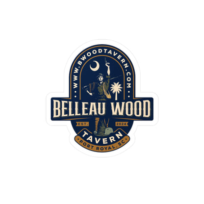 Belleau Wood Tavern Design, Vinyl Decal Stickers, Laptop Decals, Car Stickers