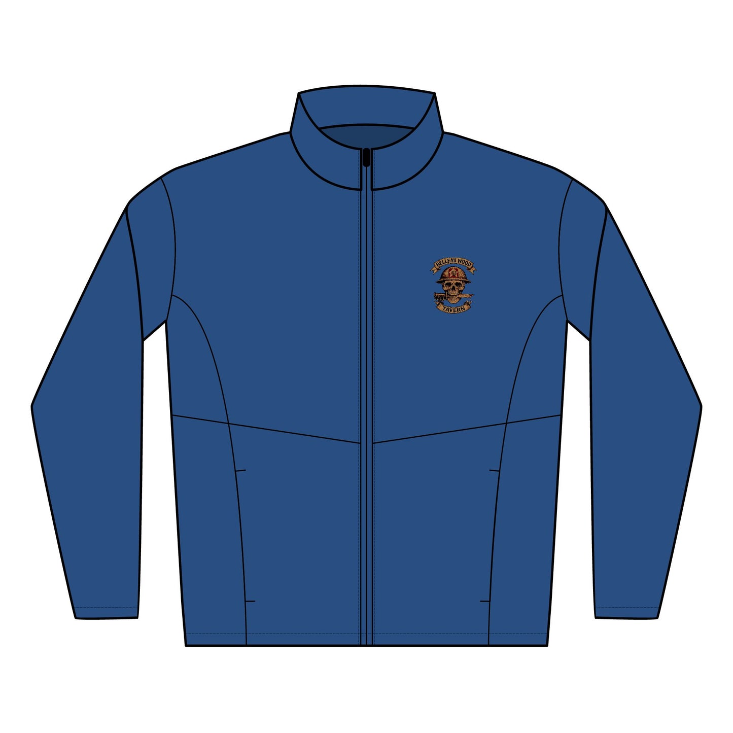Belleau Wood Tavern -Skull Men's Soft Shell Jacket Comfortable Outdoor Layer