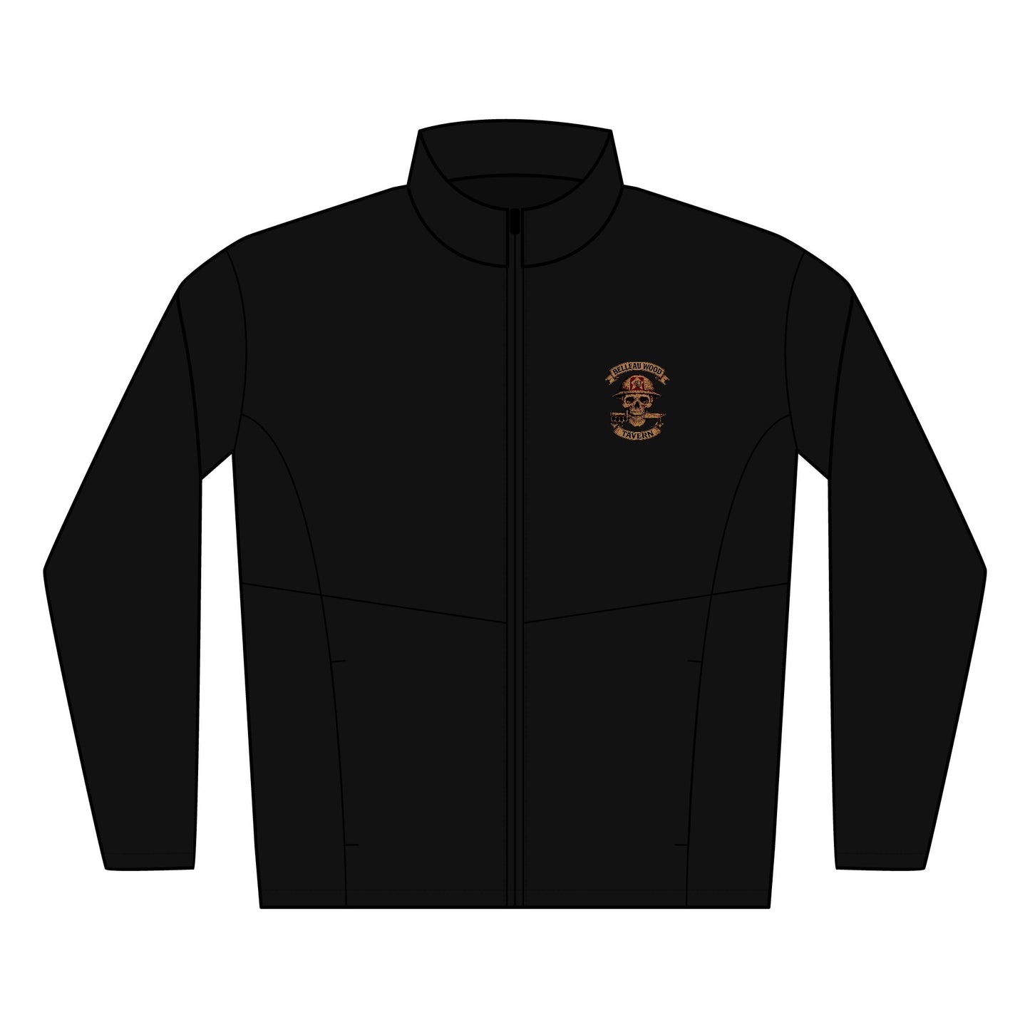 Belleau Wood Tavern -Skull Men's Soft Shell Jacket Comfortable Outdoor Layer