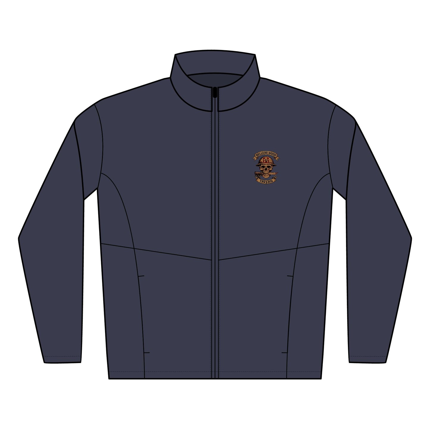 Belleau Wood Tavern -Skull Men's Soft Shell Jacket Comfortable Outdoor Layer