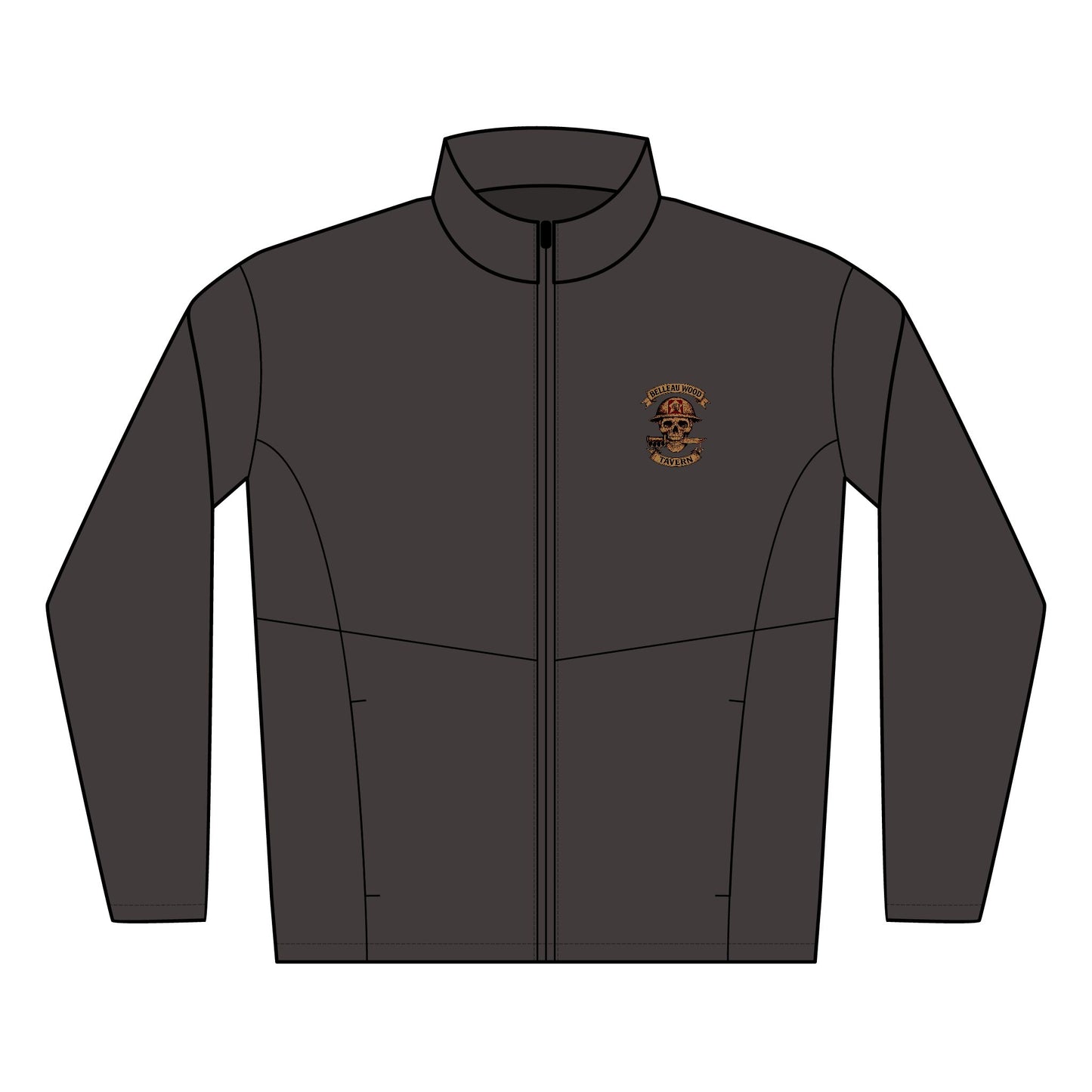 Belleau Wood Tavern -Skull Men's Soft Shell Jacket Comfortable Outdoor Layer