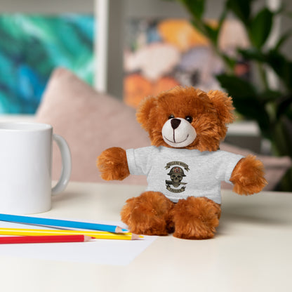 Personalized Stuffed Animal with Belleau Wood Skull T-Shirt Design